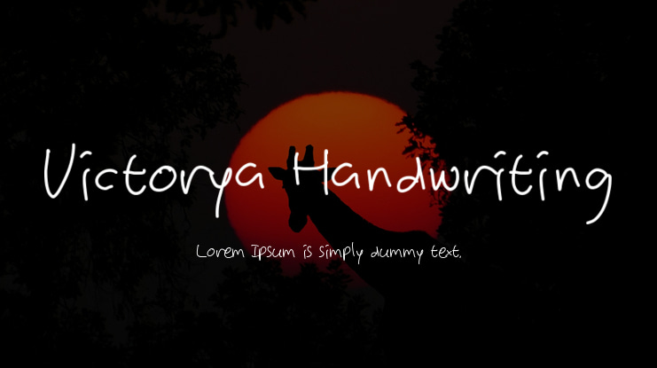 Victorya Handwriting Font