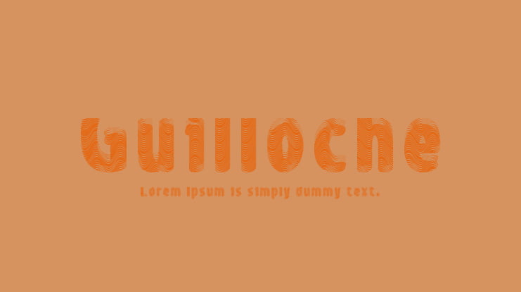 Guilloche Font