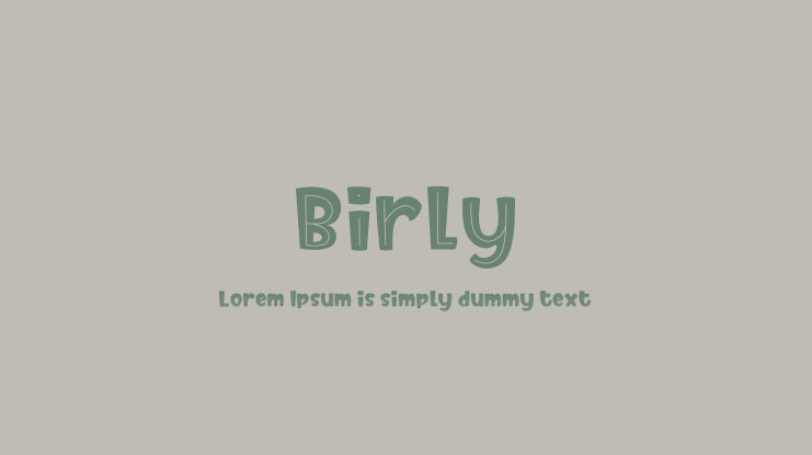 Birly Font