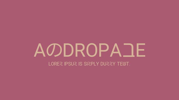 Andropabe Font