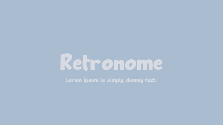 Retronome Font
