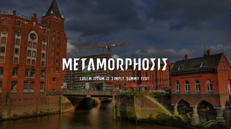 metamorphosis Font