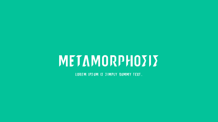 metamorphosis Font