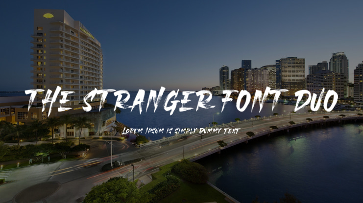 THE STRANGER FONT DUO