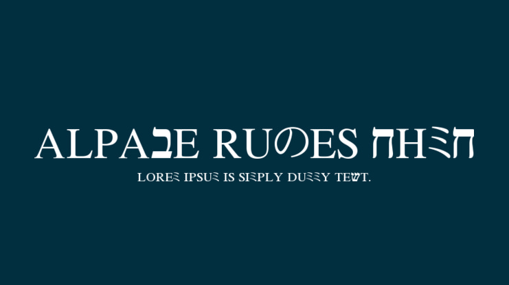 Alpabe Runes CHMC Font