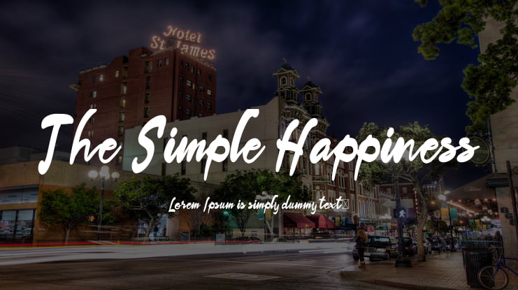 The Simple Happiness Font