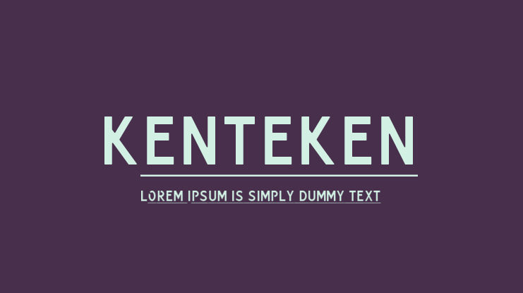Kenteken Font