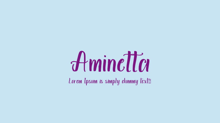 Aminetta Font