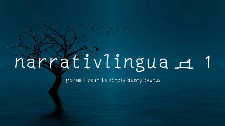 narrativlingua - 1 Font