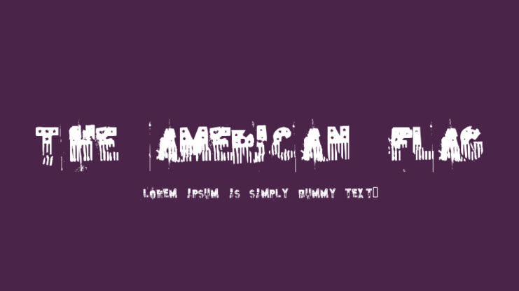 The American Flag Font