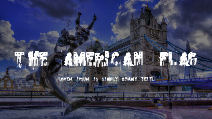 The American Flag Font