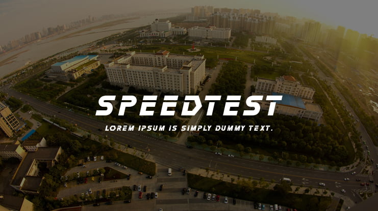 speedtest Font
