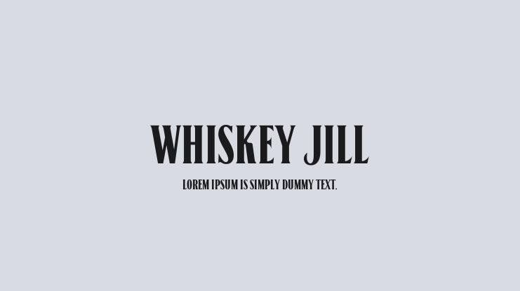 Whiskey Jill Font