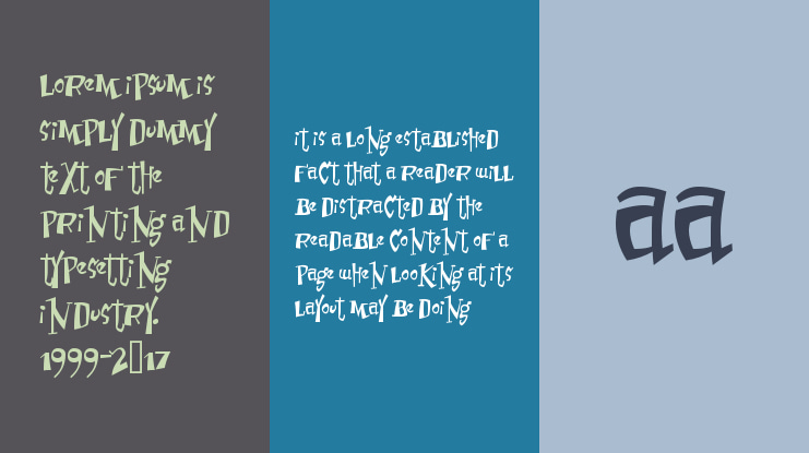 Erusually aniussed Font