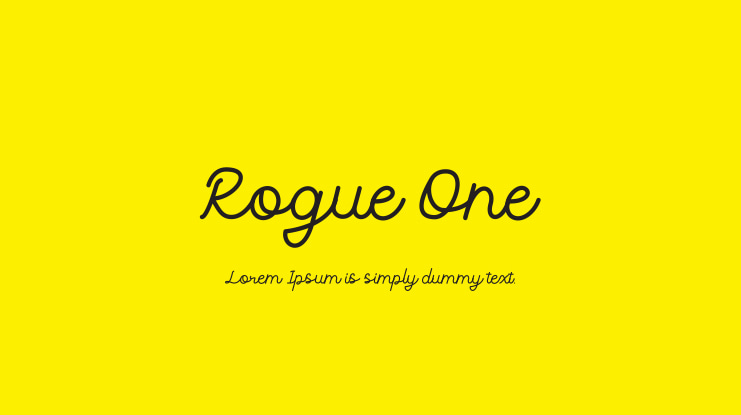 Rogue One Font