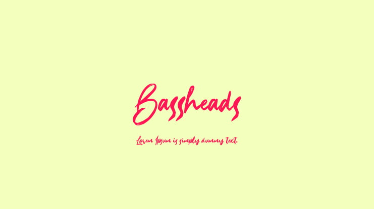 Bassheads Font