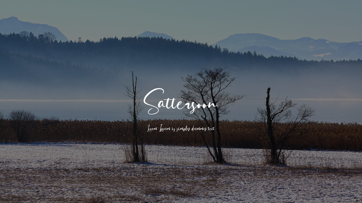 Sattersoon Font