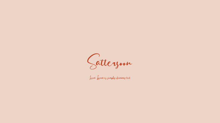 Sattersoon Font