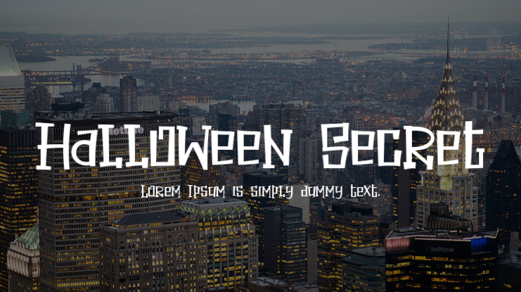 Halloween Secret Font