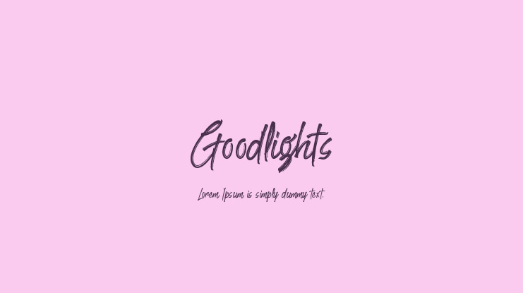 Goodlights Font