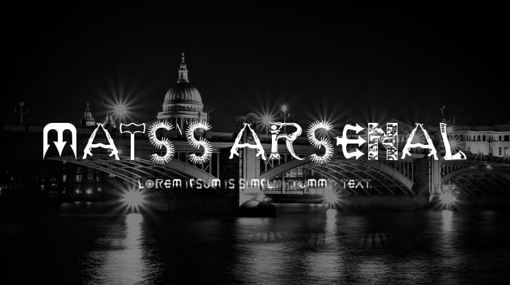 Mats's Arsenal Font