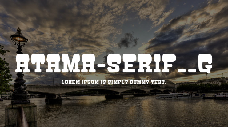 ATAMA-SERIF__G Font