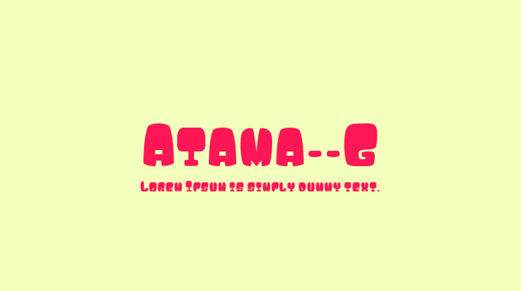 Atama__G Font