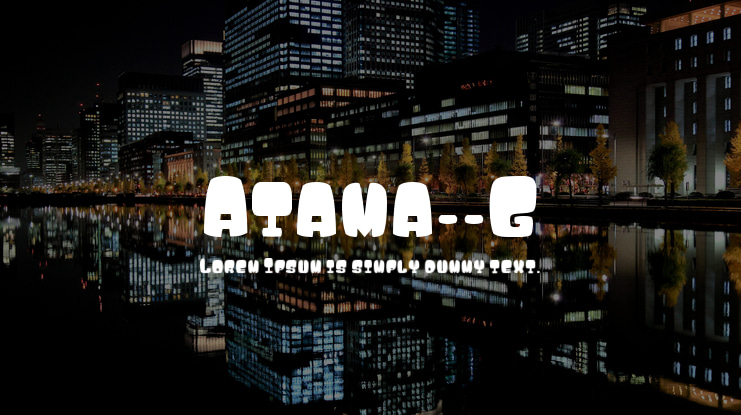 Atama__G Font