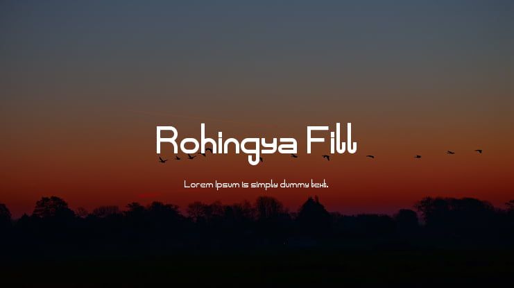 Rohingya Fill Font