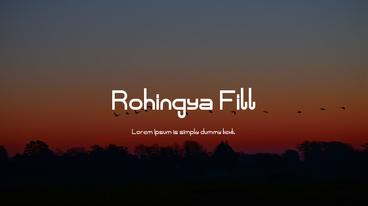 Rohingya Fill Font