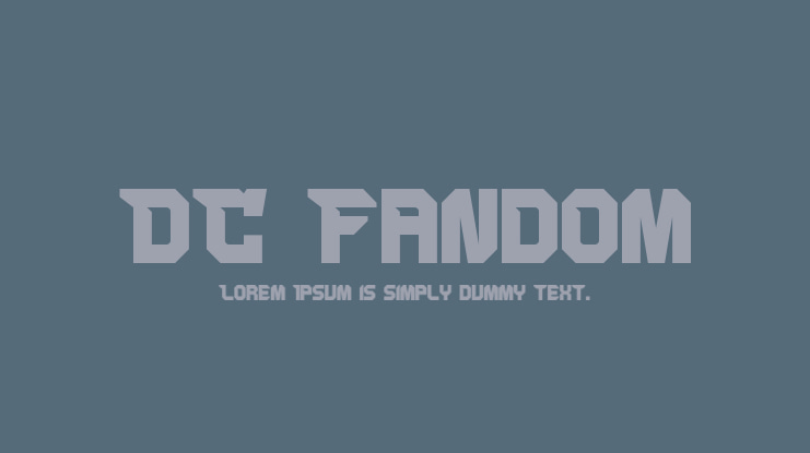 DC Fandom Font
