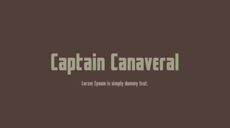 Captain Canaveral Font Family