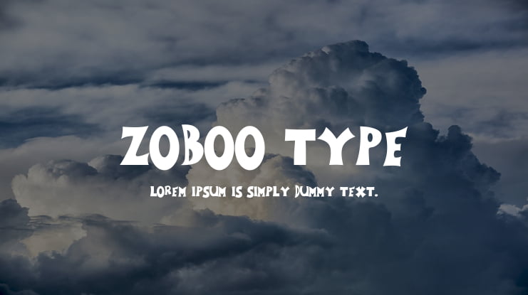 Zoboo Type Font