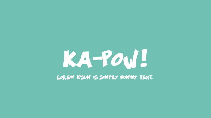Ka-Pow! Font