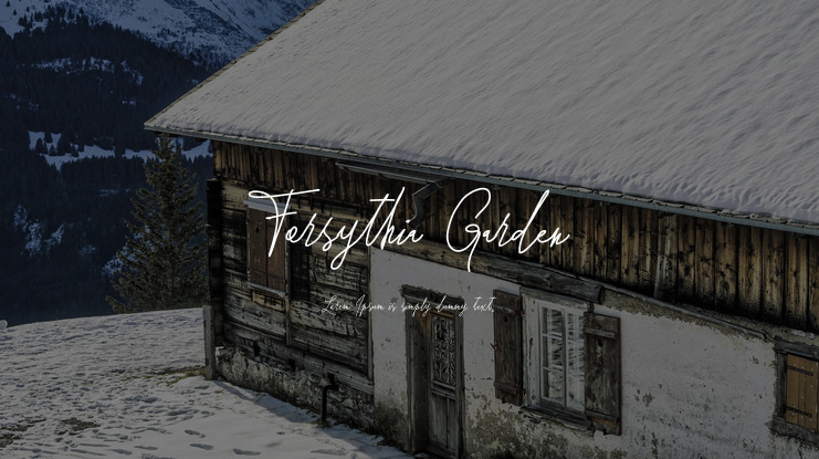 Forsythia Garden Font