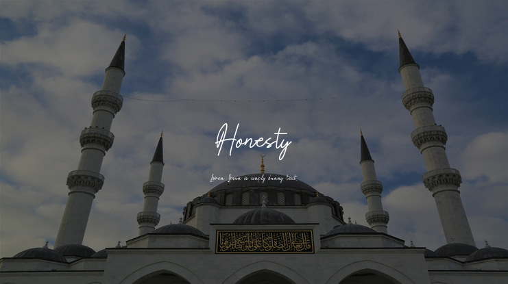 Honesty Font
