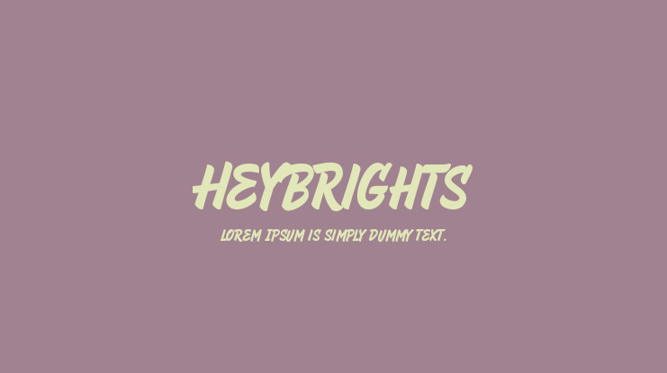HeyBrights Font