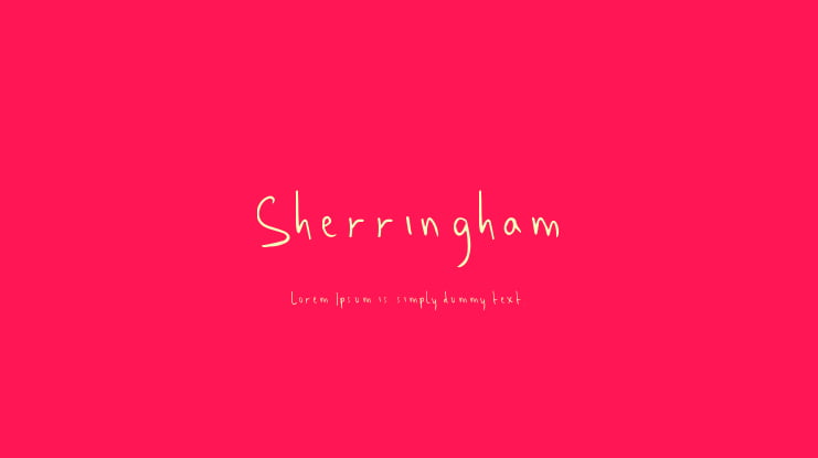 Sherringham Font