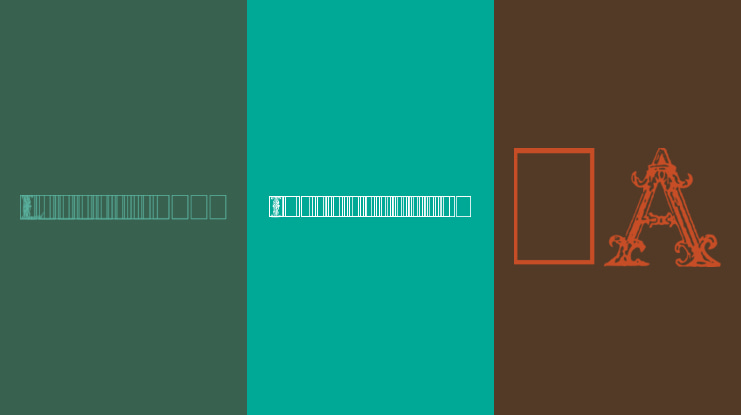 Burgoyne Initials Font