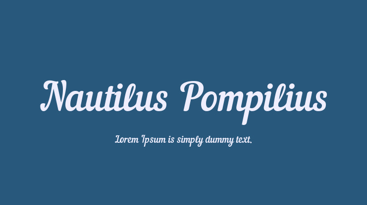 Nautilus Pompilius Font