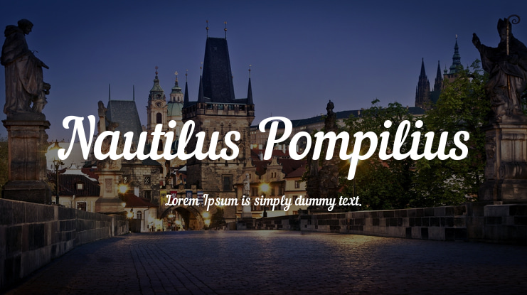Nautilus Pompilius Font