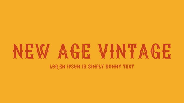 New Age Vintage Font Family