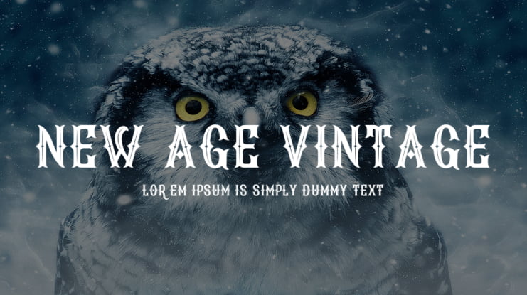 New Age Vintage Font Family