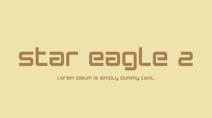 Star Eagle 2 Font Family