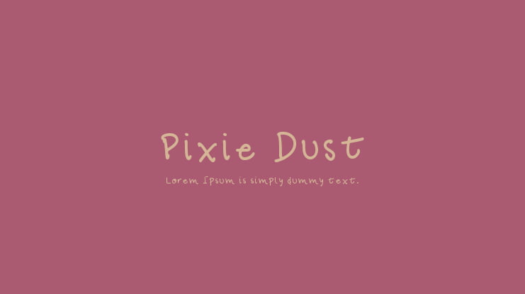 Pixie Dust Font
