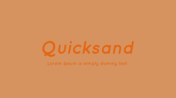 Quicksand Font Family