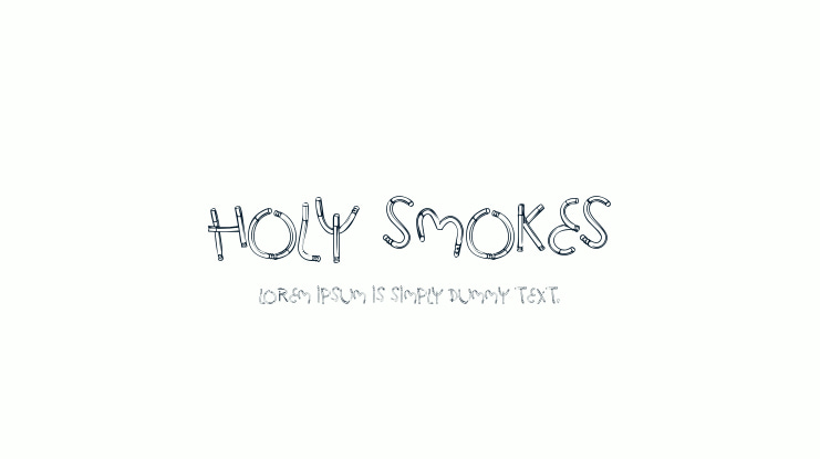 Holy Smokes Font