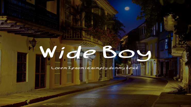 Wide Boy Font