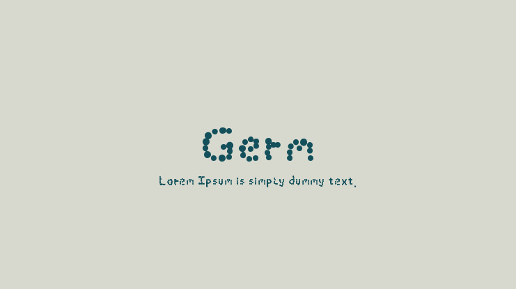Germ Font