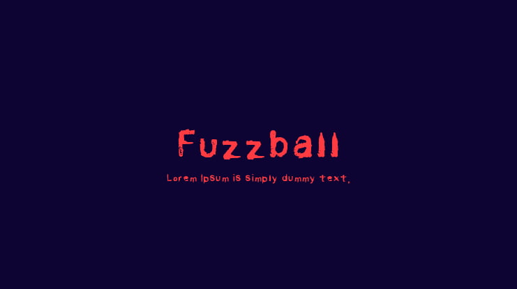 Fuzzball Font